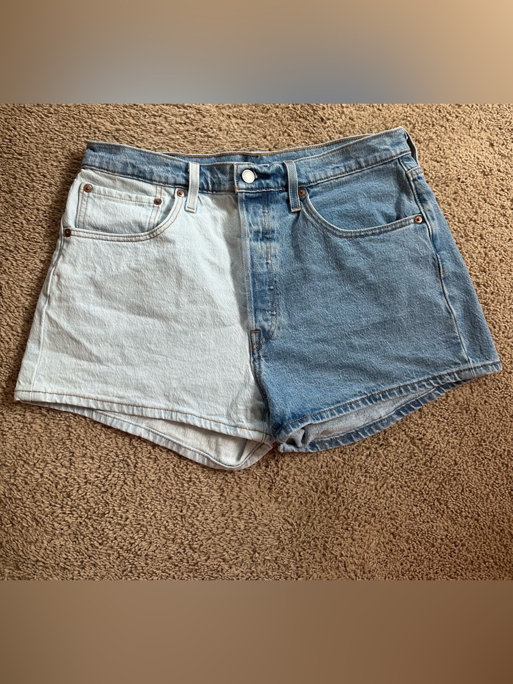 Two-Tone Levi 501 Shorts.